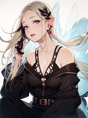 ultra-detailed,(best quality),((masterpiece)),(highres),original,extremely detailed 8K wallpaper,(an extremely delicate and beautiful),anime,1 girl,long_ears,elven_ears,elven_woman,big_breast,overboob,