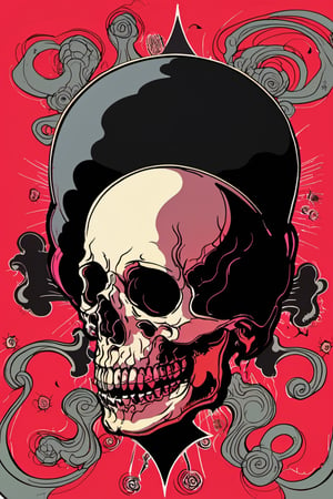 Human Skull , skull_graphics , Mari Inukai, Pat Perry, Michael DeForge,oni style