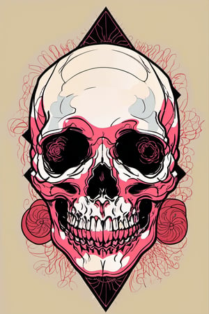 Human Skull , skull_graphics , Mari Inukai, Pat Perry, Michael DeForge,oni style