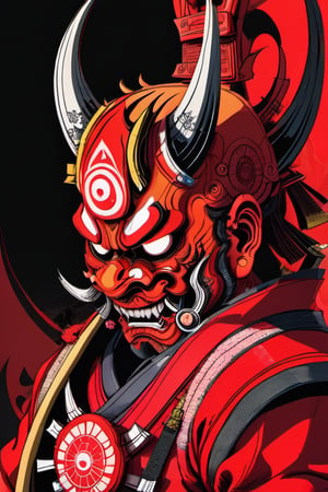 Oni samurai demon mask warrior