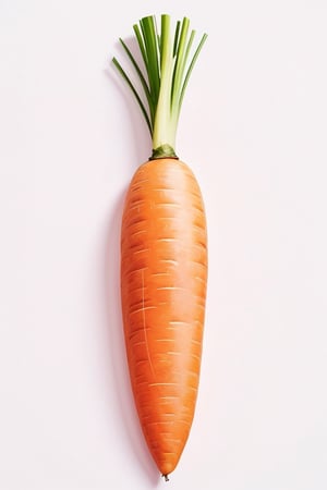 paint a picture of a carrot, (white background), vector, trimmed, 