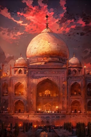 Tajmahal, cinematic lighting