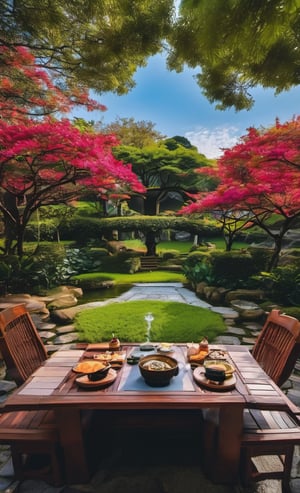 cinematic photo raw photo 4k gopro4 shot, ultra-detailed, centered view of plancha on table, no human, Japanese food, tasty rice rolls and shushi(different color and design) on it, mochi, colorful, flower, in a garden, lake, elegant, alluring, attractive, amazing photograph, masterpiece,product photography, best quality, 8K, high quality, photorealistic, realism, art photography, Nikon D850, 16k, sharp focus, masterpiece, breathtaking, atmospheric perspective, diffusion, pore correlation, skin imperfections, 35mm photographs, film, bokeh, professional, 4k, highly detailed,Movie Still,vaporwave style,dripping paint, ICON,fate/stay background,booth,Film Still,photo r3al