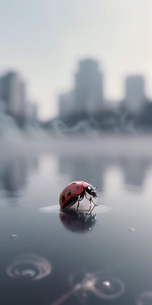 Low Quality film､glitch Noise､photo is not clear､
Accidentally photo footage, close-up shoot, complex background, city, Ladybug, lonely, lake, black hole, focus on Ladybug, Imagine a solitary, ghost person, Vogue, smoke, 