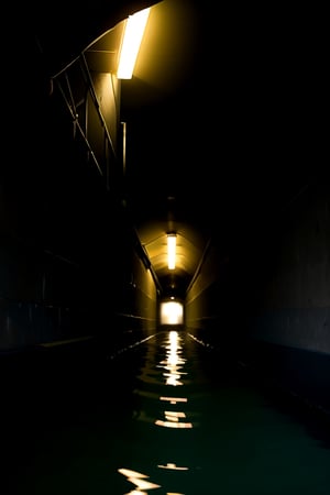 tunnel, endless, low light, dark, sewers