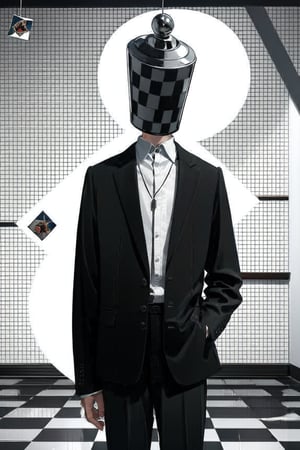 ink, head as scribbles, simple_background, shirt, argyle, argyle_background, argyle_legwear, board_game, checkered, checkered_background, checkered_flag, checkered_floor, checkered_kimono, checkered_legwear, checkered_scarf, checkered_shirt, checkered_skirt, chess_piece, jewelry, perspective, plaid_background, soccer_ball, solo, telstar, tile_floor, tile_wall, tiles, trading_card, vanishing_point, shirt, long_sleeves, 1boy, white_shirt, male_focus, collared_shirt, pants, indoors, necklace, sweater, black_pants, object heads, no head 1boy, jacket, monochrome, upper_body, male_focus, collared_shirt,  formal, suit, object heads, dark background, scribbles as head 