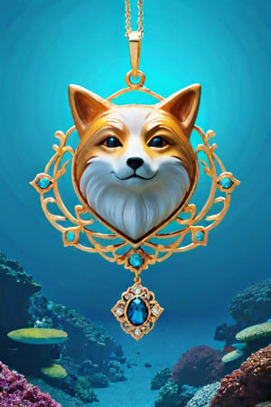 1girl,6000,underwater,Spirit Fox Pendant,