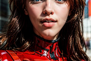 eyes zoom in,  closed up,  openmouth,  playful tonge,  (masterpiece,  best quality),  lora:souryuu_asuka_langley:1,  , souryuu_asuka_langley,  plugsuit,  bodysuit,  interface headset,  red bodysuit,  hair between eyes,  pilot suit,  (best quality,  masterpiece,  colorful,  dynamic angle,  highest detailed)(Asuka Langley),  upper body photo,  fashion photography of cute red long hair girl (Asuka Langley),  dressing high detailed Evangelion red suit (high resolution textures),  transparent clothes,  see-through_clothes,  perfect nipples,  in dynamic pose,  bokeh,  (intricate details,  hyperdetailed:1.15),  detailed,  sunlight passing through hair,  backlight,  colorful art background,  (official art,  extreme detailed,  highest detailed),  only face
, sports bra, neon_genesis_girl, 