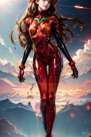 (masterpiece, best quality), lora:souryuu_asuka_langley:1, ,souryuu_asuka_langley, plugsuit, bodysuit, interface headset, red bodysuit, hair between eyes, pilot suit, (best quality, masterpiece, colorful, dynamic angle, highest detailed)(Asuka Langley), upper body photo, fashion photography of cute red long hair girl (Asuka Langley), dressing high detailed Evangelion red suit (high resolution textures), transparent clothes, see-through_clothes, perfect nipples, in dynamic pose, bokeh, (intricate details, hyperdetailed:1.15), detailed, sunlight passing through hair, backlight, colorful art background, (official art, extreme detailed, highest detailed), only face ,sports bra