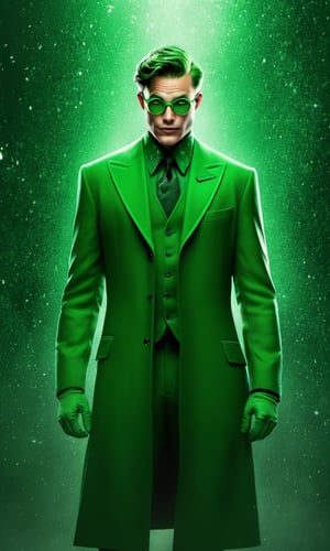 a giant 8K poster of, The Riddler, Edward Nigma, may lack physical prowess, but his genius intellect fuels an unconventional fighting style marked by evasion, gadgets, and psychological tactics, making him a formidable foe in Gotham's underworld. --q 99, "opl, red, ultra hd, realistic, vivid colors, highly detailed, UHD drawing, pen and ink, perfect composition, beautiful detailed intricate insanely detailed octane render trending on artstation, 8k artistic photography, photorealistic concept art, soft natural volumetric cinematic perfect light --q 99 --testp --chaos 90",pretopasin,MadeClinev001