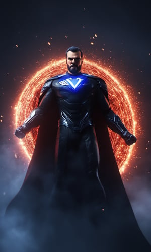 General Zod, a formidable Kryptonian warlord, exudes an aura of ruthless authority with his imposing stature and unyielding resolve, making him a fearsome adversary in the DC Universe. --q 99, , armed with weapons, fighting position, realistic, victory pose hyperrealistic cinematic lighting digital art concept art mdjrny-v4 style realistic detailed face Background, Giger, soft lighting, penumbra, 8k, global illumination, volumetric lighting, ultra quality HDR, depth of field, DOP, volumetric lighting, lush lighting, lens flare, cinematography, bokeh, red and blue spotlights in the background, sparks, fire particles in the background, metallic reflexes, centralized, cute big circular reflective eyes, Pixar render, unreal engine cinematic smooth, intricate detail