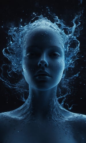 there is a special edition 4k poster headlining,  Morphling is a shapeshifter with a unique twist, able to change not only her appearance but also the properties of her body. Her 3D model reveals her fluid transformations, shifting from a solid figure to a liquid or gaseous state. The background captures a cosmic setting, where Morphling alters her form to mimic celestial bodies, showcasing her control over matter and energy.,"A symphony of haunting beauty, unveiling the essence of lithium in shadowy motifs, harmonizing the ethereal and the enigmatic in an awe-inspiring crescendo." in 4D rendering style (3DMM_V12) with the mdjrny-v4 style, depicting a mystifying and dark atmosphere with a touch of --chaos 90."