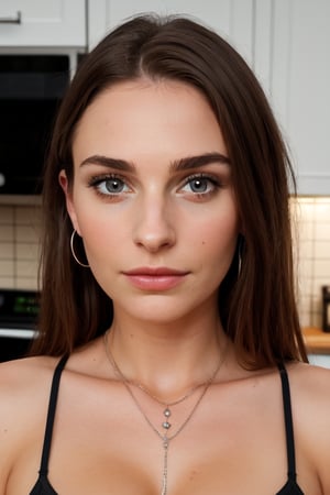  natlie portman, perfect gf, cooking steak, perfect face, symetrical face, panties, stylish girl, cute, mother of my kids, realism, realisitc, hd, 8k, photorealistic, big titties, detailed tits, lots of dark tattoos, innocent, virgin but knows how to suck cock,  blonde, detailed face, detailed nose, nose ring, perfect nose, oval chin, religious girl, christian, wifey, in the kitchen cooking me a steak, rich house, rich, perfect ass