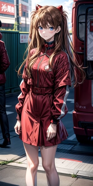 girl,misato katsuragi, red-jacket,, neckline:0.9,souryuuasukalangley