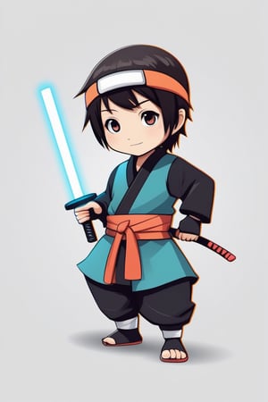 TenTen will be a logo and a mascot for a company that have a txt2txt and img2img engine using AI, maybe of a cute ninja boy
, use simple shapes with few colors as befits a logo