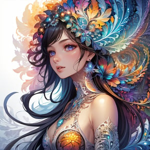 (masterpiece),(best quality),(ultra detailed),(official art),(beauty and aesthetics),(intricate),(highly detailed),(delicate countenance:1.1),(artistic:1.1),1girl,fractal art,colorful