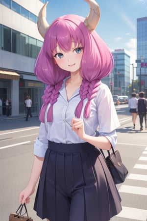 (solo:1.1),
sweet,
adorable,
Japanese,
kindergarten girl,
gentle and kind expression,
innocence,
playfulness,
delicate and youthful facial features,
subtle smile,
sparkling eyes,

aaaura,
braid,
twin braids,
horns,
cute hairstyle,

minimal jewelry,

bright,
sunny day,
natural atmosphere,

(In front of a building in Shinjuku:1.2),

(6-year-old:1.5),
(Office worker clothes:1.1),

photorealistic,
ultra-high-resolution,
8K,
masterpiece,
ultra-detailed,
top-quality artistry,
highly realistic,
intricate textures,
subtle natural lighting,
evoking a sense of warmth and cuteness,