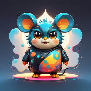 "Generate a mascot for 'tenten' that combines the whimsical and vibrant traits of a mischievous artificial intelligent ghost with a playful expression, as described earlier. However, infuse this character with a unique twist inspired by Inkbot and Futurevision Owl. Visualize the character as an owl with cybernetic enhancements, such as a high-tech mouse and inkwell, symbolizing both wisdom and the fusion of traditional and digital art forms in the AI-driven creative process. The design should still use a digital color palette inspired by Lexar Studio, ensuring that it reflects the creative community of Tensor. Ultimately, this mascot should embody the essence of good luck, happiness, and inspiration, aiming to become a celebrated icon within the realm of digital art."
