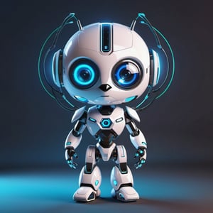 Create a mascot for tensor.art that embodies the essence of artificial intelligence. This mascot should be a futuristic character with a modern and creative twist.