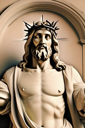 Jesus Christ, themed by Michelangelo