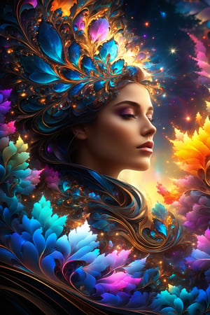 (masterpiece, top quality, best quality, official art, beautiful and aesthetic:1.2), (1girl), extreme detailed,(fractal art:1.3),colorful,highest detailed