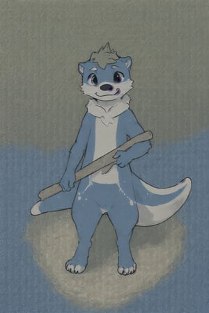 blue furry character,awtter