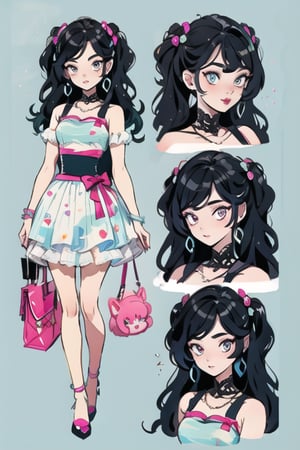 Character Design Sheet, Barbie girl