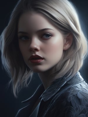 1girl,( style of Gottfried Helnwein:1), (Intricated detail:1.4), ArtStation Trendy, Artgerm,Movie Still