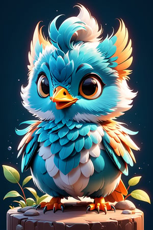 very detailed cute animal, t- shirt design, cinematic lighting effect, cute, charming, 3D vector art, cute and quirky, fantasy art, bokeh, hand-drawn, digital painting, soft lighting, bird's-eye view, isometric style, 4K resolution, photorealistic rendering, highly detailed clean, vector image, photorealistic masterpiece, professional photography, simple space backdrop, flat white background, isometric, vibrant vector