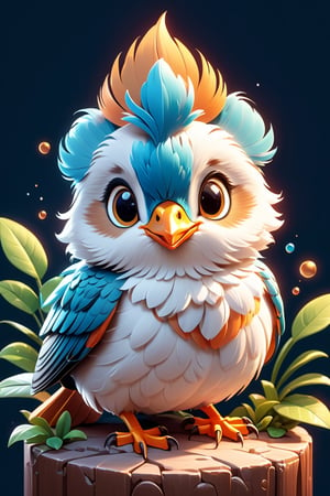very detailed cute animal, t- shirt design, cinematic lighting effect, cute, charming, 3D vector art, cute and quirky, fantasy art, bokeh, hand-drawn, digital painting, soft lighting, bird's-eye view, isometric style, 4K resolution, photorealistic rendering, highly detailed clean, vector image, photorealistic masterpiece, professional photography, simple space backdrop, flat white background, isometric, vibrant vector