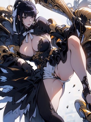 narberal gamma,white background,ink,Ultra-detail,(highres:1.1),best quality,(masterpiece:1.3),cinematic lighting, sexy breasts, 3DMM, big breasts, full lenth body, sexy pussy, long legs, black hair, pony_tail, black eyes, 1girl, solo,
realistic, (masterpiece - 1.2),very sexy face and also a sexy  figure  pornstar  with big natural boobs and curvy ass , perfect hands, 8k,highly detailed,ultrarealistic,hyperrealistic,high quality render,high quality,highly detailed background, maid dress, large dress, pencil skirt, 1 girl, solo, sexy, sex, fertile, dream, perfect, paradise, heaven, 1girl, solo