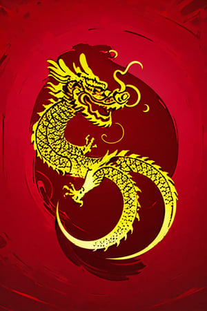 UHD resolution,absudres,masterpiece,art,golden dragon,red background,solo,majestic,Red dragon 