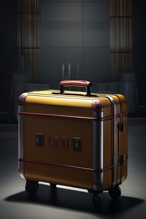 RAW natural photo OF travel suitcase futurist style, airport context, realistic photography, no friendly, ((full body)), sharp focus, depth of field, shoot, ,side shot, side shot, ultra hd, realistic, vivid colors, highly detailed, perfect composition, 8k artistic photography, photorealistic concept art, soft natural volumetric cinematic perfect light, black background studio, ADVERTISING SHOT
,Juno Temple