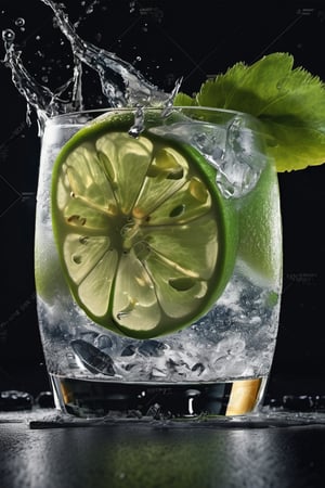 RAW natural photo Of movingt glass of dry gin tonic splash, zoom out to the glass, scratch ice, 
two slices of fresh green apple , only one light cenital chimera, day advertising shooting (((infinite black  background))) , realistic photograph, sharp focus, depth of field, shoot, ,side shot, side shot, ultrahd, realistic, vivid colors, highly detailed, perfect composition, 8k, photorealistic concept art, soft natural volumetric cinematic perfect light, NIGHT RACE IN A CIRCUIT, ADVERTISING SHOT
,mecha,robot,cyborg style,cyborg