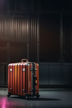 RAW natural photo OF travel suitcase, futurist style, airport context, realistic photography, no friendly, ((full body)), sharp focus, depth of field, shoot, ,side shot, side shot, ultra hd, realistic, vivid colors, highly detailed, perfect composition, 8k artistic photography, photorealistic concept art, soft natural volumetric cinematic perfect light, black background studio, ADVERTISING SHOT
,Juno Temple