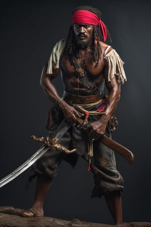 RAW natural photo PORTRAIT of CARIBEAN PIRATES CRYINING  realistic, no muscles, slim body, realisct, no friendly, ((full body)), sharp focus, depth of field, shoot, ,side shot, side shot, ultra hd, realistic, vivid colors, highly detailed, perfect composition, 8k artistic photography, photorealistic concept art, soft natural volumetric cinematic perfect light, black background studio,