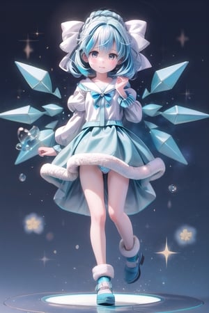 full_body:1.5,(sexy_pose:1.2), 1girl, blush, shy, pout, cute_fang,  best quality, highest quality, detailed_eyes, extremely detailed, highres, cirno, (blue_hair quality:2), white_panties,fantasy_princess,zzenny_n,rimgramm,tanhjm,mecha musume,asseylum 