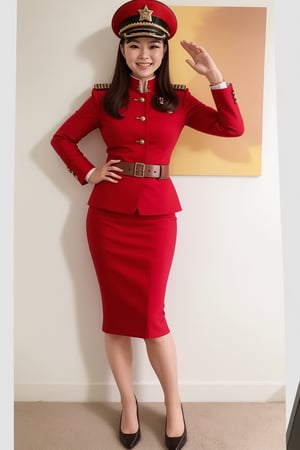 modern female dictator ,smile full body  