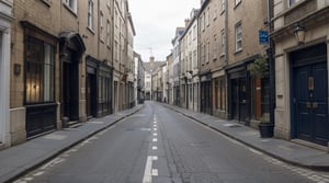 empty Roman hill street in the first years anno domini 