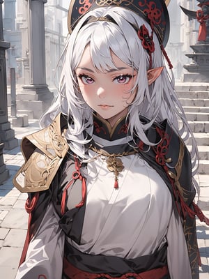 1girl,18 years old,beautiful elven girl,(((onmyouji))),(((suikan))),armor