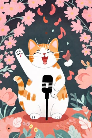 cat singing song,