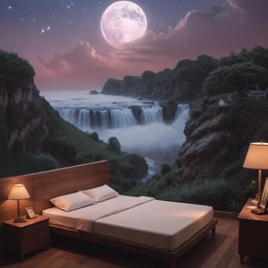 Surrealism, photography, perfect attention to detail, ultradetailed, masterpiece, best quality, 4k, a perfect depiction of good night dream, most beautiful sleep with love 💕