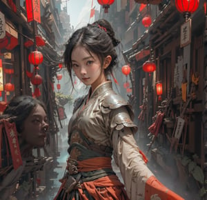girl wearing ancient china general armor,LinkGirl,FilmGirl,6000,yuhuo,colorful_girl_v2,haruka, realistic, perfect finger