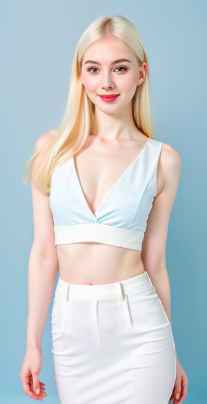 





woman, eyes, straight middle parted hairstyle, hair, super beauty marks, pale white skin, best quality, clear texture, details, canon eos 80d photo, light makeup, (blue color background theme: 1.3), (pale white skin:1.1), professional coloring photo, (sexy style business woman outfit:1.1), (pale white skin:1.1), smile