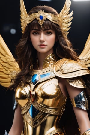 masterpiece, hyper realistic, 8K, full length, captured through a lens of a high speed DLSR camera, female, 20 years old, Marin de aguila, saint seiya.