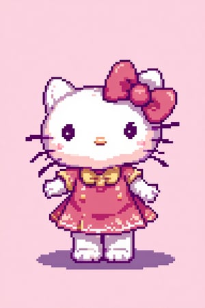 anime style,hello kitty,in the style of aziib_pixel