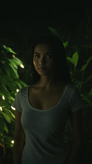 nsfw, ., . , ., slender local indoneisan girl face, black hair,

, feminine pose, (((full body))), sweet smile,


,cinematic film still of  dim light, low light, dramatic light, partially covered in shadow, realistic photo, close-up, close-up shot,

,,white t shirt,,

 ,, masterpiece,., radiating an air of allure and sophisticated charm, with a striking, captivating face, 

,positioned against the backdrop of a busy nighttime garden, glowing leaves, ,glowing flower,

,her gaze piercing into the camera.,

Low-key lighting , 32k resolution, best quality, (high saturation:1.1), edgy, photo-real, Style,sky, at dusk,scenery, shallow depth of field, vignette, highly detailed, high budget, bokeh, cinemascope, moody, epic, gorgeous, film grain, grainy,Low-key lighting Style,photo r3al,p3rfect boobs,neon photography style,inst4 style,light spot