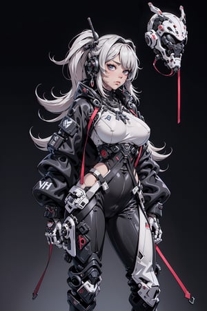 ulzzang-6500, (original: 1.2), (far shot), (Helmet on a face, cyber helmet:1.3), (realistic: 1.3), masterpiece, best quality, fullbody, 1girl, fur, wearing black techwear jacket and trousers with buckle and tape, ((a crystal necklace)), carrying a big backpack, posing for a picture, (side ponytail with cobalt highlights), long legs, holding one katana, a huge cross sculpture behind,urban techwear,guweiz style, (masterpiece, best quality, ultra-detailed, 8K),High detailed, picture perfect face, 1girl, young pretty white girl, hot top model, long blonde hair, closed mouth, wearing a white oversize t shirt (t shirt only white color) and Acronym J36-S black pants and Acronym P30A-DS and black and white sneakers, piercings, in city, (((wide hips, narrow waist, large breasts))), instagram model, 80mm,urban techwear,weapon, slimthick,hourglass_figure,slim waste, full sleeve arm tattoos, irezumi, body tattoos, face tattoos,lip piercing, tattoos,#tattoos,fitgirl,yakuzatattoo,huoshen,CONCEPT_irezumi_YakuzaTattoo_ownwaifu,midjourney,GlowingRunes_,techpunkmask