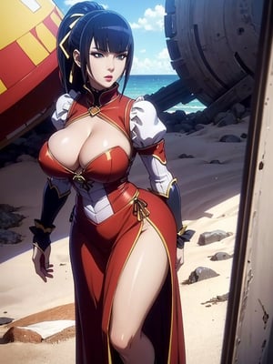 narberal gamma,beach background,ink,Ultra-detail,(highres:1.1),best quality,(masterpiece:1.3),cinematic lighting, sexy breasts, 3DMM, big breasts, full lenth body, long legs, black hair, long_ponytail, black eyes,
realistic, (masterpiece - 1.2),very sexy face and also a sexy  figure  pornstar  with big natural boobs and curvy ass ,8k,highly detailed,ultrarealistic,hyperrealistic,high quality render,high quality,highly detailed background,frilled dress, long skirt, 1 girl,solo, realhands