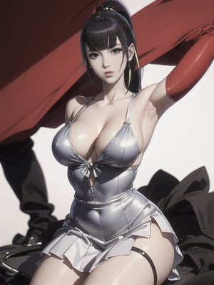 narberal gamma,white background,Ultra-detail,(highres:1.1),best quality,(masterpiece:1.3),cinematic lighting, sexy breasts, 3DMM, big breasts, slim body, full lenth body, long legs, black hair, long_ponytail, black eyes,
realistic, (masterpiece - 1.2),very sexy face and also a sexy  figure  pornstar  with big natural boobs and curvy ass ,8k,highly detailed,ultrarealistic,hyperrealistic,high quality render,high quality,highly detailed background,frilled dress, long skirt, 1 girl,solo, realhands,dream_girl,Sexy